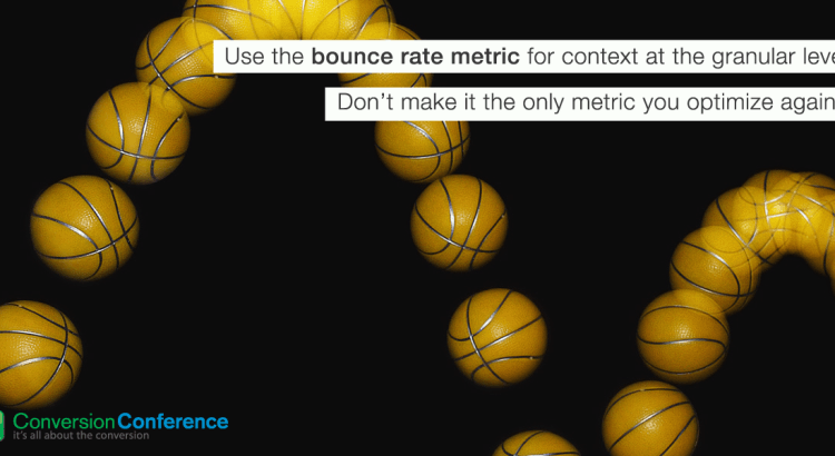 use bounce rate metric for context